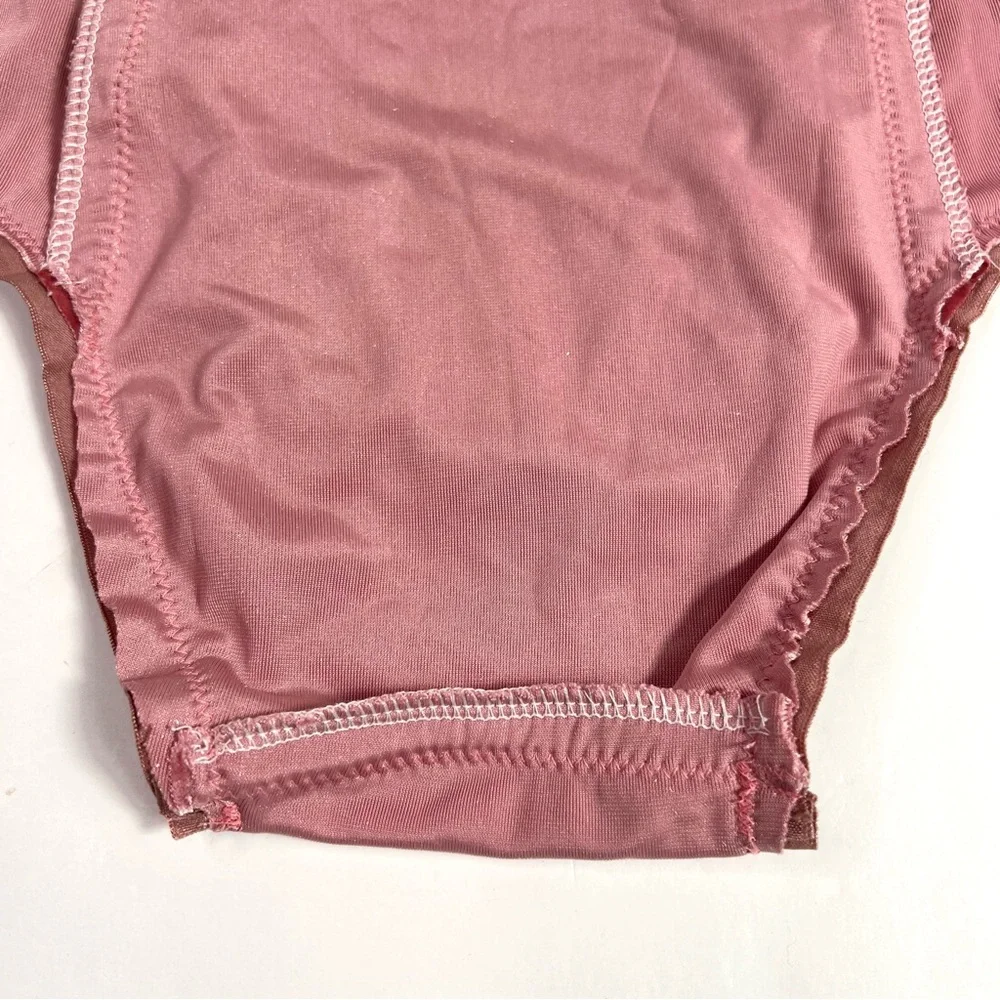 Unique K.S. Garner Velvet Bloomers Pink Velvet Red Trim - Picture 12 of 15